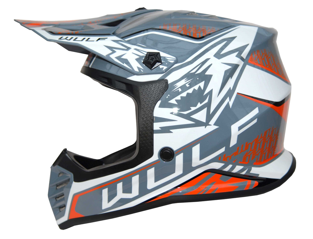 Wulfsport Kids Air-X Helmet - Orange / Grey