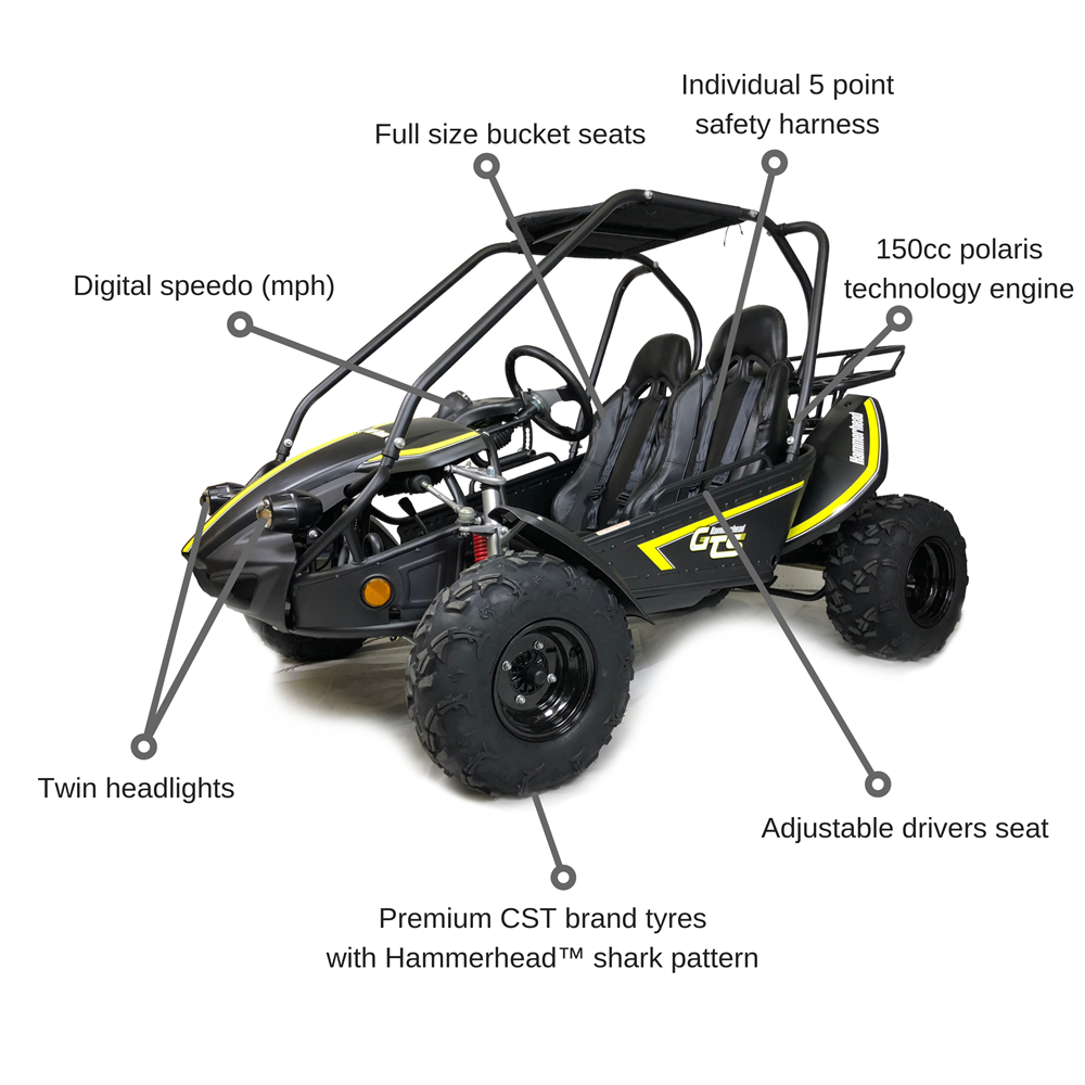 Hammerhead GTS150 Buggy with USA Specs Black